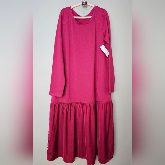 LOGO by Lori Goldstein Regular Jersey Scoop Neck Dress, Size Small - Picture 5 of 8